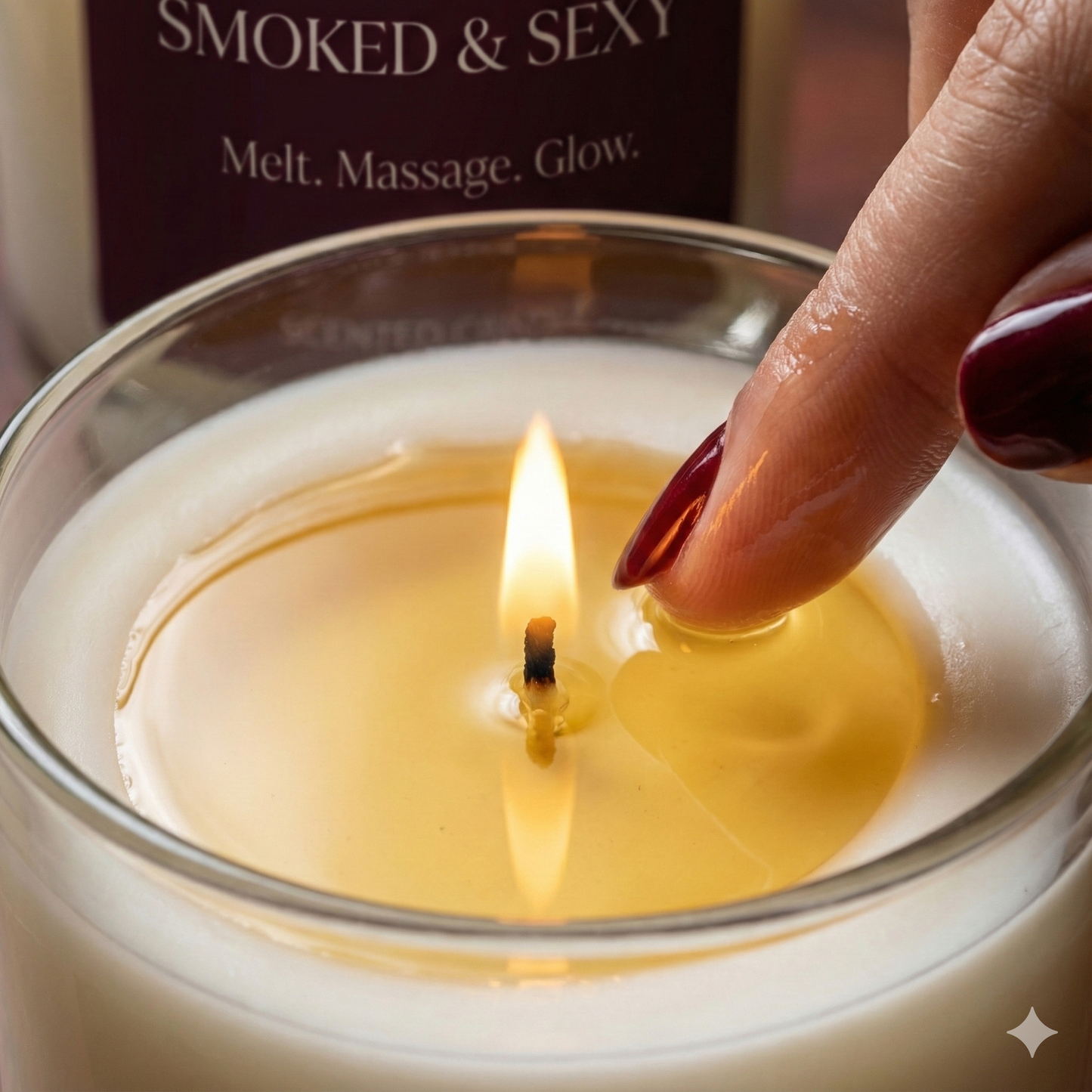Smoked & Sexy – Mahogany Massage Candle 🔥🌲