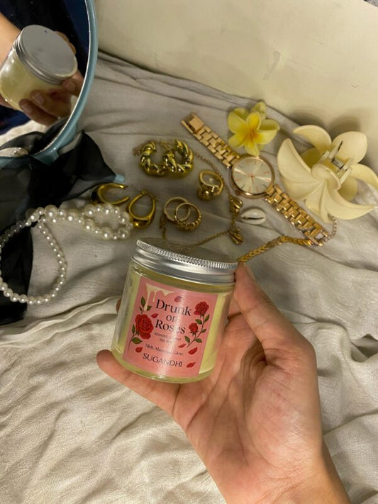 Drunk on Roses – Rose Massage Candle 🌹🍷