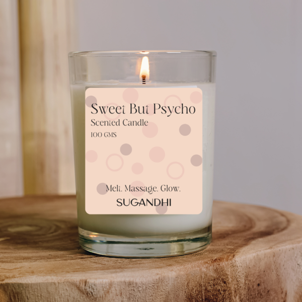 Sweet But Psycho – Vanilla Massage Candle 🍦💥