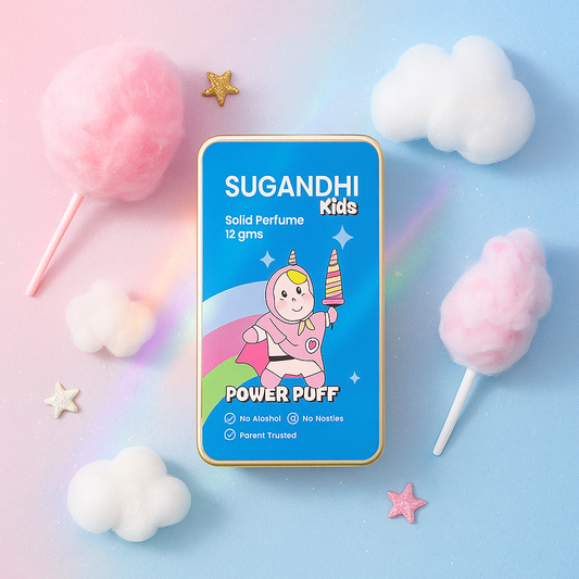 Power Puff Inspired by Bath and Body Works Cotton Candy Clouds - Solid Perfume for Kids