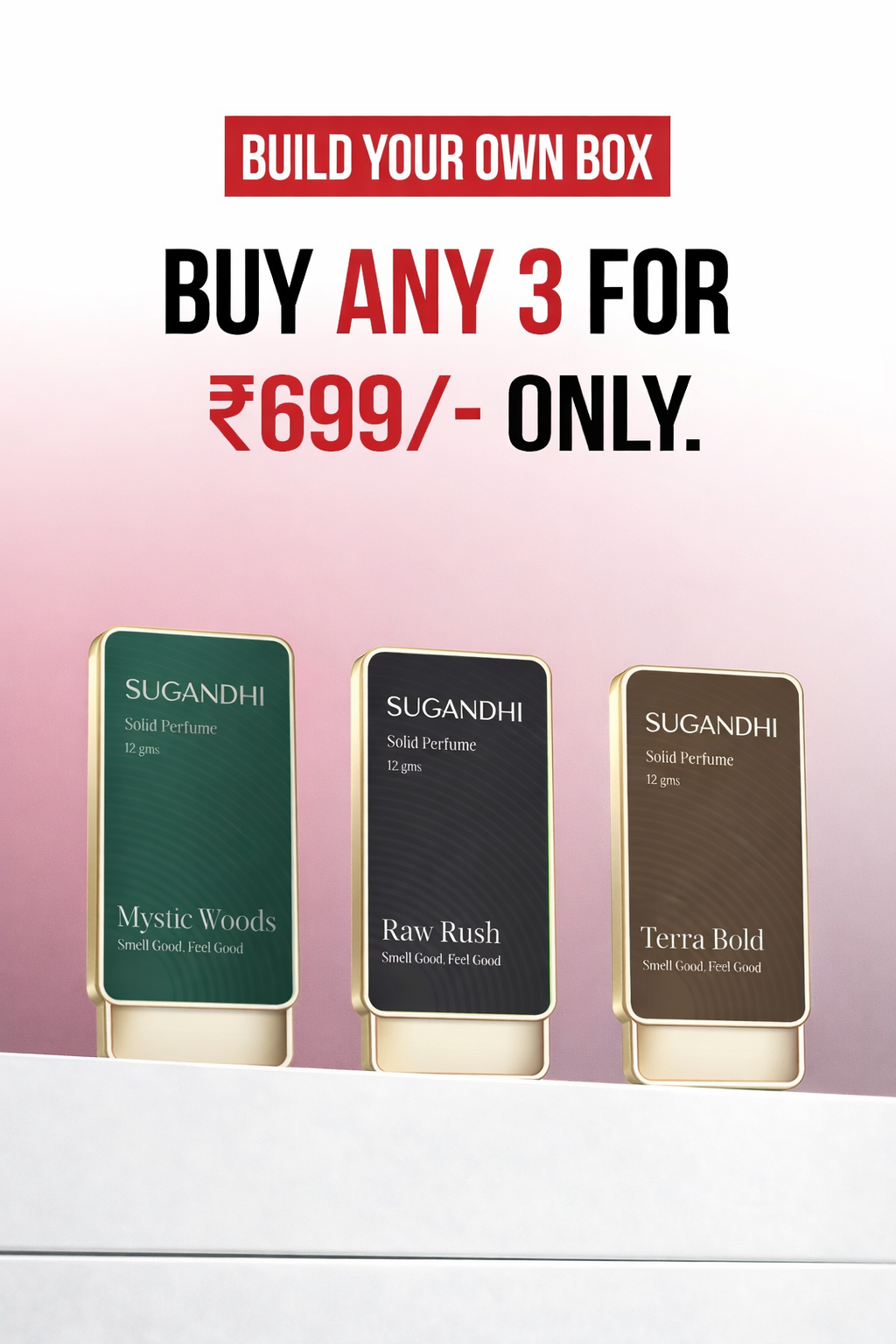 Pack of 3 Solid Perfumes