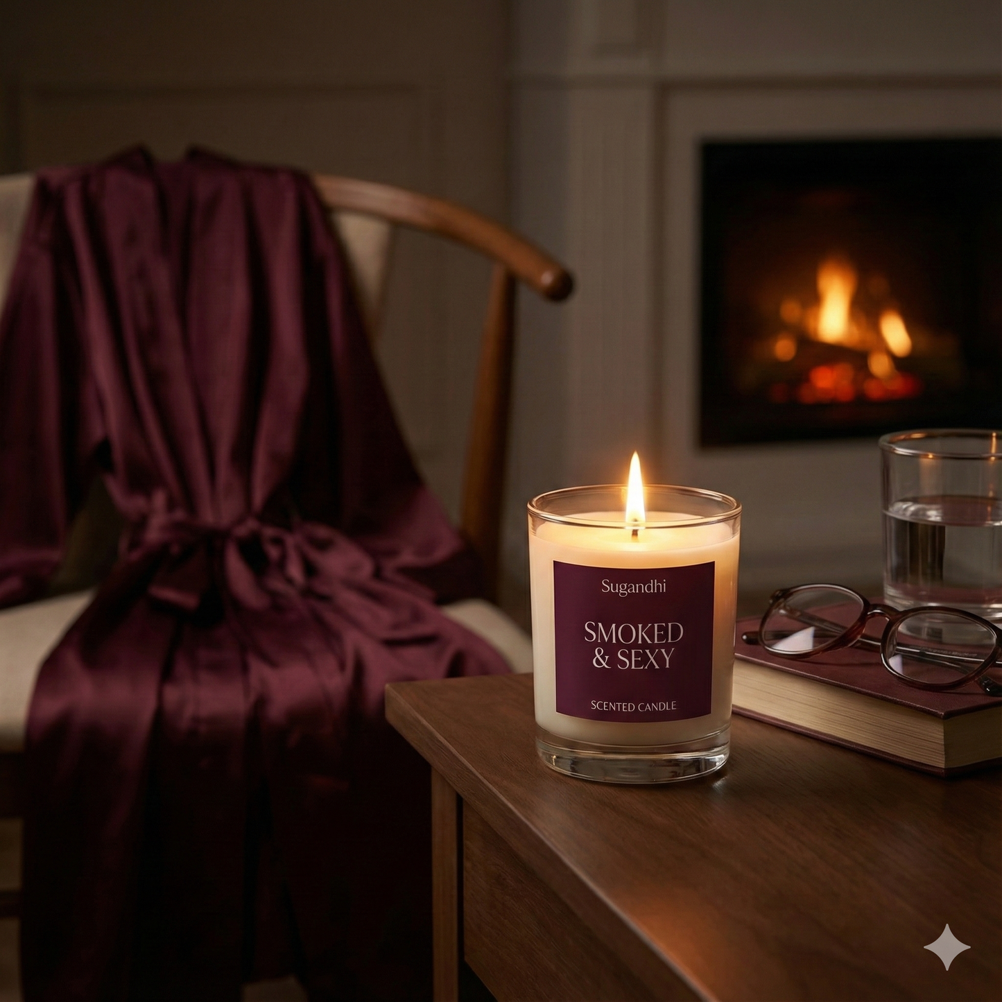 Smoked & Sexy – Mahogany Massage Candle 🔥🌲