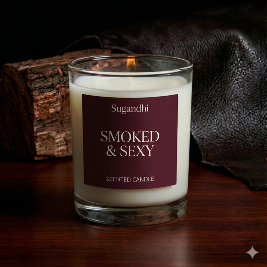 Smoked & Sexy – Mahogany Massage Candle 🔥🌲