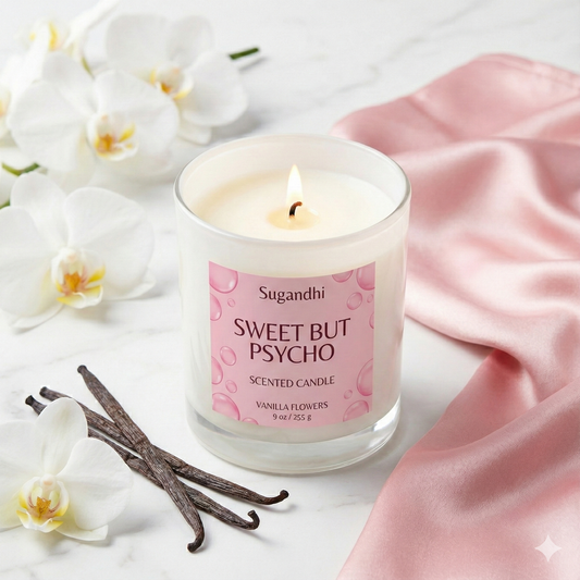 Sweet But Psycho – Vanilla Massage Candle 🍦💥