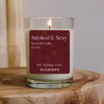 Smoked & Sexy – Mahogany Massage Candle 🔥🌲